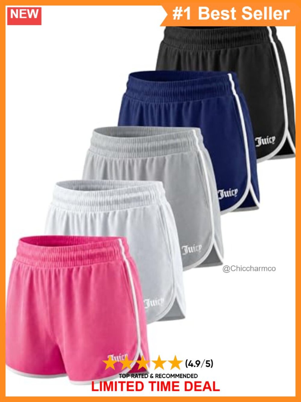 Juicy Couture Womens Mesh Dolphin Shorts 3" Inseam Running Gym Yoga